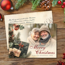  Holly Berries Beige Foto Kerst