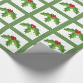 Holly Berries Cadeaupapier (Hoek)