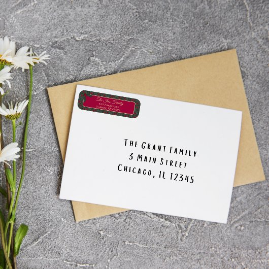 Holly Berries Christmas Etiket