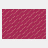 Holly Berries Christmas Inpakpapier Vel (Voorkant 2)