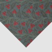 Holly Berries Christmas Tissuepapier (Detail)