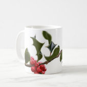 Holly Berries Coffee Mok (Voorkant links)