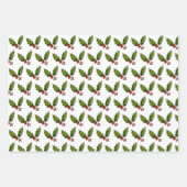 Holly Berries Design Wrapping Paper Set (Voorkant 3)