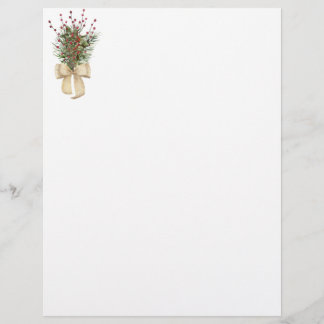 Holly Berries en Evergreen Springs Briefhoofd