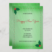 Holly Berries en Stippen Kaart (Voorkant / Achterkant)