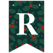 Holly, Berries Kerst. Vlaggetjes (Derde vlag)