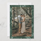 Holly Berries Kerstmis Winter Foto Save The Date (Achterkant)