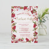 Holly Berries Lijst kerst Company Kaart (Staand voorkant)