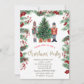 Holly Berries Nutcrackers Company Christmas Kaart (Voorkant)