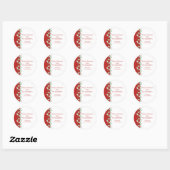 Holly Berries Persoonlijke Kerst stickers (Vel)