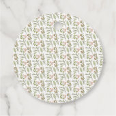 Holly Berries Pine Wreath Vakantie Baby shower Fav Bedankjes Labels (Achterkant)