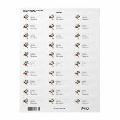 Holly Berries Return Address Label (Full Sheet)