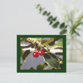 Holly Berry Briefkaart (Staand voorkant)