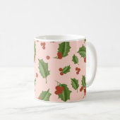 Holly Berry Christmas Mug Koffiemok (Voorkant rechts)