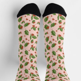 Holly Berry Christmas Socks Sokken