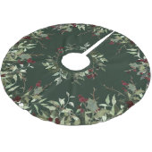 Holly Berry Christmas Whimsy Tree Skirt Kerstboom Rok (Gekanteld)