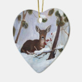 Holly Berry Deer Ornament (Links)