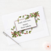 Holly Berry Fresh Bakery Kerst sticker (Envelop)