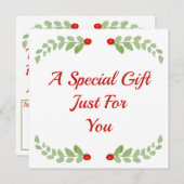 Holly Berry Gift Certificate (Voorkant / Achterkant)