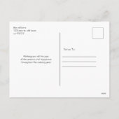 Holly Berry Greenery Holiday Briefkaart (Achterkant)