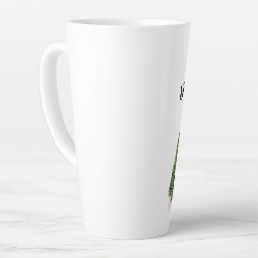 Holly Berry Hill Tree Boerderij Latte Mok (Linkerhoek)