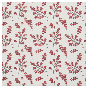 Holly Berry Holiday, Kerstherstellend Patroon Stof