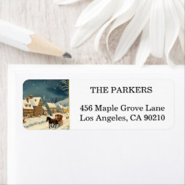 Holly Berry kerstfeestay Return Label