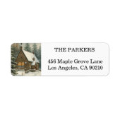 Holly Berry kerstfeestay Return Label (Voorkant)