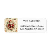 Holly Berry kerstfeestay Return Label (Voorkant)