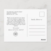 Holly Berry Kerstfeestdag Dank je wel Briefkaart (Achterkant)