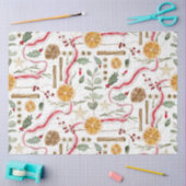 Holly Berry Kerstkaneel Sinaasappels Decoupage Tissuepapier (Craft)