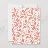 Holly Berry kerstparty Red Kaart (Achterkant)