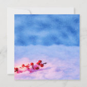 Holly Berry Light Kerstman Kaart (Achterkant)