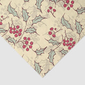 Holly berry-ontwerp tissuepapier (Detail)