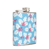 Holly berry op blauw heupfles (Rechts)