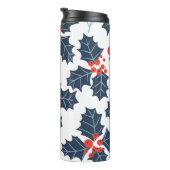 Holly berry op wit thermosbeker (Geroteerd rechts)