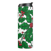 Holly berry op wit thermosbeker (Gedraaid links)