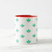 Holly Berry Pattern Tweekleurige Koffiemok (Center)