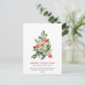 Holly Berry Tree kerst Corporate Holiday Briefkaart (Staand voorkant)