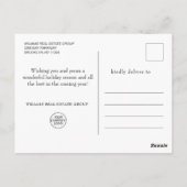 Holly Berry Tree kerst Corporate Holiday Briefkaart (Achterkant)