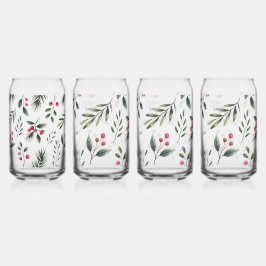 Holly Berry Wreath  Blikvorm Glas