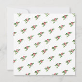 Holly Berry Wreath kerstfeest Kaart (Achterkant)