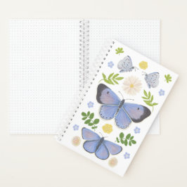 Holly Blue Butterfly Spiral Notitieboek