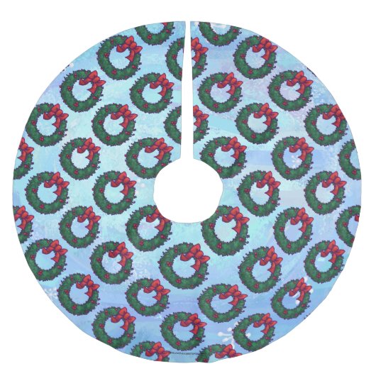 Holly Boughs Kerstboom Rok (Voorkant)