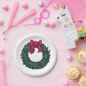 Holly Boughs Papieren Bordje (Feest)