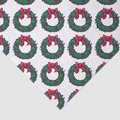 Holly Boughs Tissuepapier (Detail)