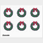 Holly Boughs Vierkante Sticker (Vel)