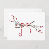 Holly Branch Briefkaart (Voorkant / Achterkant)