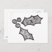 Holly Briefkaart in zwart-wit (Voorkant / Achterkant)