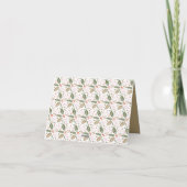  Holly Bright Typografie Kerstmis Feestdagen Kaart (Achterkant)